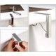 thumbnail image 5 of Pinzas elegantes de acero inoxidable para manteles, resistentes al viento, multiusos, para exteriores, picnics, camping, para mesas de hasta 6 cm, soportes ajustables antideslizantes, 5 of 7