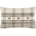 thumbnail image 2 of Hauteloom Viggo Decorative Throw Pillow Cover - Sofa Couch Cushion Cover - Cream, Black - 18" x 18" Pillow Cover, 2 of 8