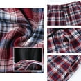 thumbnail image 5 of Xidunhg Men's 3-Pack Comfortable Pajama Pants, Cotton Blend Flannel Plaid Sleep and Lounge Bottoms with Pockets, 5 of 10