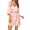 Champagne, variant on Women's Lace-Trim Silk Robes Bride Bridesmaid Kimono Satin Bathrobe V Neck Sleepwear with 3/4 Sleeve