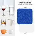 thumbnail image 5 of Leather Coasters with Heat-resistant for Drinks, Blue Circles Mosaic Cup Coasters Cup Pad Mat for Tabletop Protection, Coffee Table, Office Desk and Housewarming Gift, 5 of 5