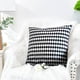 thumbnail image 5 of 2 unidades de almohada de franela, cojín para sofá, edredón, funda de almohada a cuadros geométricos sin almohada central, 5 of 5