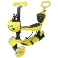 thumbnail image 1 of Scooter Catarina Amarillo Asiento, Bastón Desmontable Luz Led 1-8 Años iNFANCiA FELiZ 1 Scooter Catarina, 1 of 6