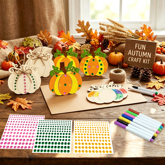 Pumpkin-Shaped DIY Party Banner & Hanging Decor Set - Halloween Party Decorations, Perfect for Celebrating Fall Festivities
