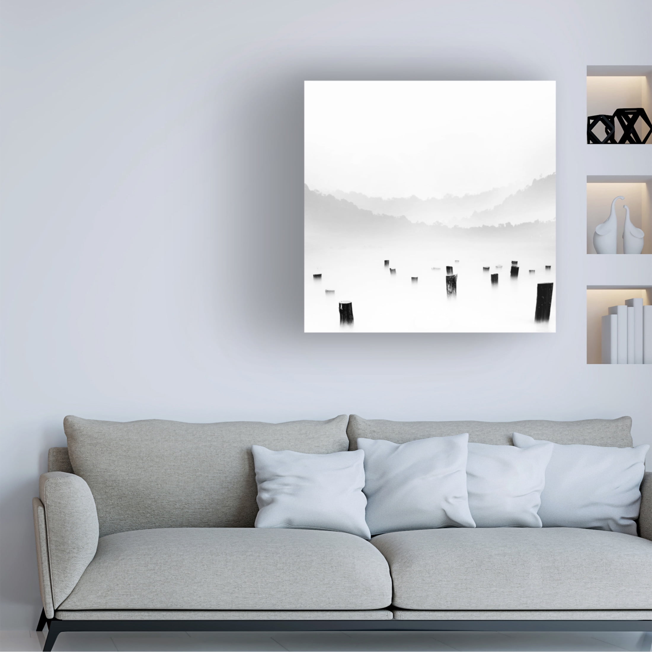 Canvas Wall Art - bonifasius wahyu adi 'Jow' Wall Art for Living Room, Bedroom, or Office Décor by Trademark Fine Art - 35 x 35 Inches