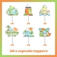 thumbnail image 6 of Dinosaur Baby Shower Cake Toppers, by Joymemo 36 Count, 6 of 6