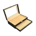 thumbnail image 3 of Organizador de joyería de cajas de lápiz Pen Caqueta de recolección de colección portátil multifuncional Caso de recolección de pluma para la cuadrículas beige negro, 3 of 10