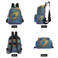 thumbnail image 2 of JIALIOU Mini Backpack Purse for Women Quilted Casual Daypack Small Travel Shoulder Bag, Peacock Feather, 2 of 7