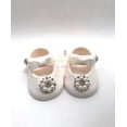 thumbnail image 5 of Gum Paste Baby Girl White Shoes With Rhinestones Flower Cake Topper, 5 of 5