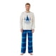 thumbnail image 2 of Pijamas navideños familiares a juego, camiseta con estampado de árbol y letras y pantalones a cuadros. Ropa de dormir para estar en casa., 2 of 10