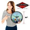 thumbnail image 3 of Tokyo Japan Skyline LED Wall Clock, Retro/Vintage, Lighted 14 inch, 3 of 5