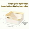 thumbnail image 4 of Large Cat Litter Box for Big Cats - Semi-Enclosed Square Design with High Edges, Splash-Proof & Easy-Clean Durable Litter Box for Mess-Free Pet Care, Cat Litter Box Enclosure, Highedge Design, 4 of 10