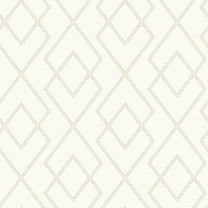 Chesapeake Blaze White Trellis Wallpaper
