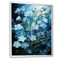 thumbnail image 2 of Designart "pasture Of Forgetmenots Flowers III" Floral & Botanical Floater Framed Wall Art Living Room, 2 of 7