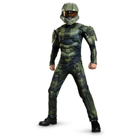 Halo Master Chief Boys Xbox Muscle Costume