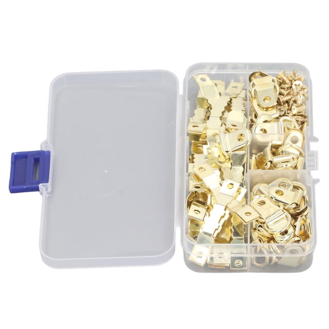 D Ring Picture Frame Hangers, Durable Robust Easy Installation Multifunctional Stable 251 Pcs Picture Frame Hanger Set for Picture Frame Painting