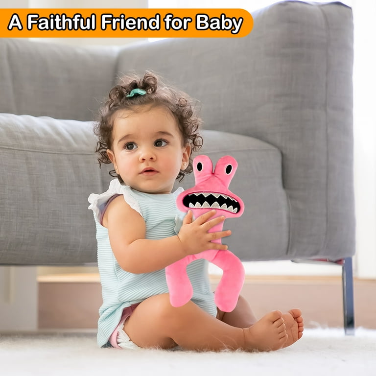 Rainbow Friends Pink Plush Toy, Soft Stuffed Animal Monsters Doors