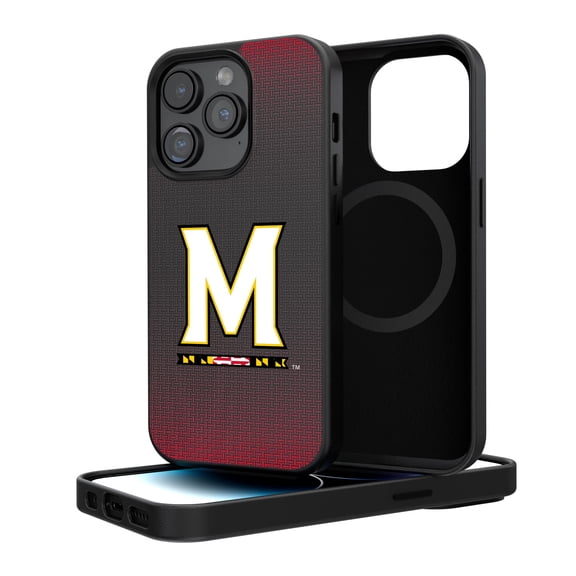 Maryland Terrapins Linen Logo iPhone Magnetic Bump Case