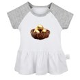 thumbnail image 1 of Nature Nest Pattern Dresses For Baby, Newborn Babies Skirts, Infant Princess Dress, 0-24M Kids Graphic Clothes (Gray Raglan Dresses, 18-24 Months), 1 of 4