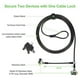 thumbnail image 1 of LORADAR Candado de Doble Cable para Laptops，Monitor 3 Llaves 6.7Foot L, 1 of 2