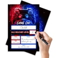 thumbnail image 4 of 4x6 Gamer Birthday Invitations, Video Game Birthday Party, Gaming Party Decorations, Birthday Party Invitations for Boys, Girls, Kids Birthday Invitations, 20 Cards with 20 Envelopes.(46), 4 of 4
