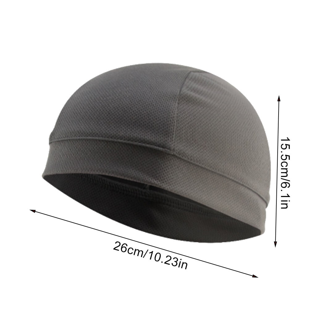 Lot De 2 Bonnets Sous Casque - Bandana Cyclisme, Course, Moto, été, Léger Et Respirant (bleu + Gris) - 4