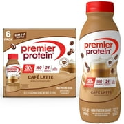 Premier Protein Shake, Café Latte, 30g Protein, 11.5 Fl Oz, 6 Ct