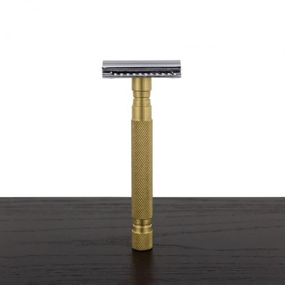 WCS Vintage Collection Razor 78BR, Brass-WCS Exclusive Open Comb (Toothsome)