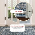 thumbnail image 5 of BouPower 9x12Ft Machine Washable Area Rug, Boho Vintage Distress Floral Rug for Living Room, Low Pile Bedroom Rugs, Thin Lightweight Print Pattern Carpet for Dining Room, 5 of 10