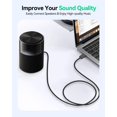 thumbnail image 2 of Cable auxiliar de audio AGPTEK USB tipo C a conector de 3,5 mm, negro, 2 of 7