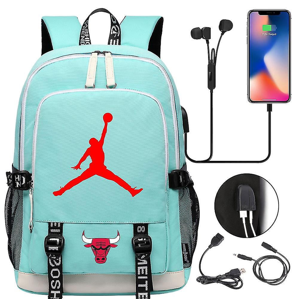 JeremySport Boys' Basketball Backpack - 17 Inch Laptop School Bookbag Rucksack For Ages 6-15