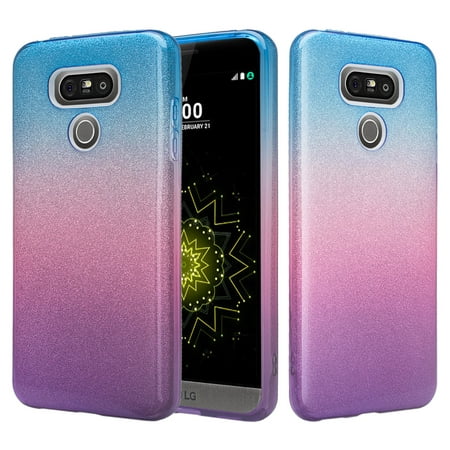 LG G6 Case, Slim Glitter Shine Hybrid TPU Case with reinforced Polycarbonate backing for LG G6 -