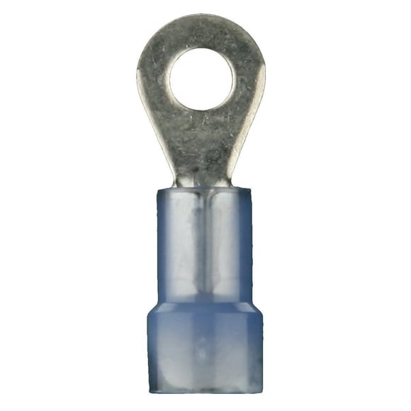 Install Bay BNRT14 Ring Terminal Blue 16/14 Gauge 1/4 Inch 100 Bag