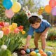 thumbnail image 4 of Diadema de fiesta con temática de Pascua, montura de gafas con forma de pollito de Pascua, accesorios para el cabello para niños y adultos, fotomatón, búsqueda de huevos de Pascua, accesorios de plást, 4 of 6