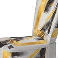 thumbnail image 4 of Designart "Glamorous Art Deco Abstract II" Chaise d'Appoint Noire Abstraite - Fauteuil Moderne pour Salon, 4 of 7
