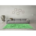 thumbnail image 3 of Ahgly Company Indoor Round Abstract Emerald Green Modern Area Rugs, 8' Round, 3 of 4