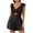 1-black swimsuit women two piece, variant on UPPADA Womens 2 Piece Tankini Set with Skirts Push Up Tummy Control Cute Ruffle Swimdress V Neck Cutout Flowy Wrap Bathing Suit Comfy Swimwear for Beach Couple Bathing Suits Matching Pink,L