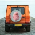 thumbnail image 6 of Gukieu Adorable Pink Fluffy Birds Print Car Tire Cover, Adjustable Waterproof and Dustproof Tire Protection Cover, Suitable for SUV, Truck, Van-14 inch, 6 of 6