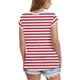thumbnail image 3 of Eres Más Que una Camisa de Puntuación de Prueba Sexy de Manga Corta Lentejuelas Suelta Camisa de Blusa con Cuello en V, Poliéster, 3 of 8