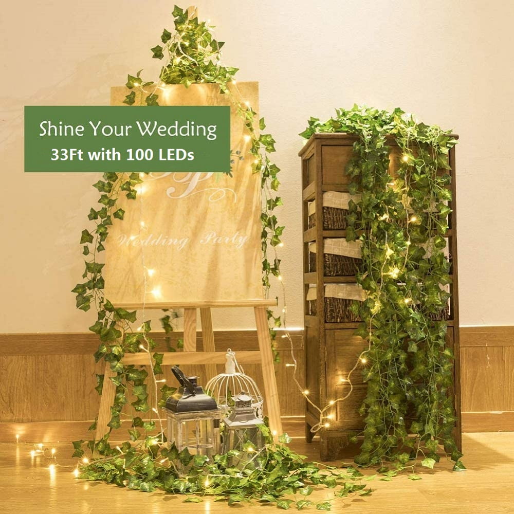 Artificial Fake Vine Ivy Leaf Hanging Plant Greenery Garland Party Wedding Decor