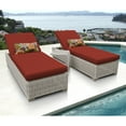 TK Classics Coast Chaise Outdoor Wicker Patio Furniture