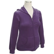 Maternity Velour Zip Hoodie