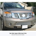 thumbnail image 3 of APS Compatible with Nissan Armada 2008-2015 with Logo Show Main Upper Stainless Steel Chrome Mesh Front Grill Grille Insert N76507T, 3 of 3