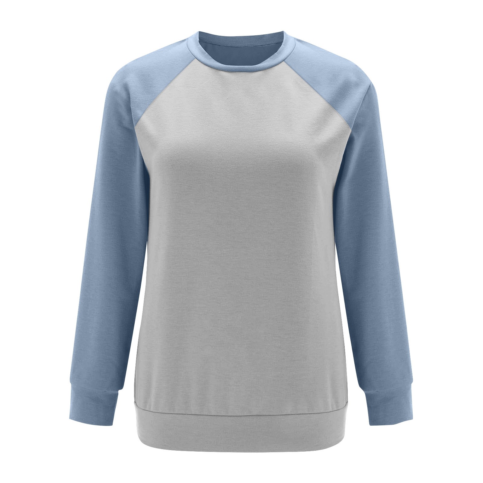 Women Sweatshirt Fashion Round Neck Long Sleeve Raglan Sleeve Color Block Pullover Comfortable Top Leopard Zip up Jacket Jacket Active Wear Women Homage Sweatshirt Ladies Zip Sweater Ladies Zipper