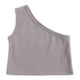 thumbnail image 5 of LYMAYTER Infant Girls Halter T-Shirt Outfit 2PCS Kids baby Sleeveless Tees Tops and Shorts Set for 12 Months-3 Years, 5 of 9