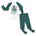 thumbnail image 7 of newwalpole Girls Christmas Pajamas Holiday Pjs for Kids Santa Long Sleeve Sleepwear Mint Green for Size 3-4 Years, 7 of 7