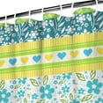 thumbnail image 4 of Waterproof Pioneer Pieced Patchwork Shower Curtain 72x84 Inch Bohemian Style Colorful Floral Polyester Unique Shower Curtain for Bathroom Hotel Home Decor with 12 Plastic Hooks, 4 of 5
