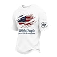 thumbnail image 2 of 250 Anniversary USA Shirt Mens American Flag T Shirt Crewneck Pullover Short Sleeve Patriotic Tops,M, 2 of 6