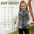 thumbnail image 7 of Uorisanigo Unisex Kids Fleece Vest Fuzzy Girls Boys Sleeveless Gray Wolf Print Jacket Fall Winter Warm Outwear Full-Zip Jacket Vest Trendy Clothes Stand Collar Outwear, 7 of 7