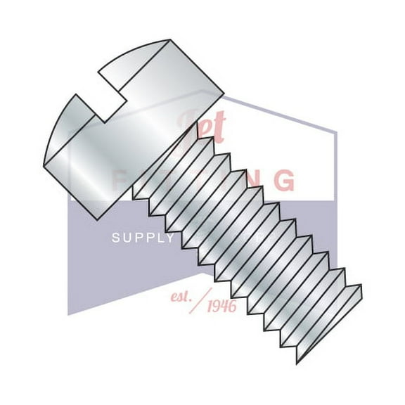 8-32 x 1 1/8" Machine Screws | Slotted | Fillister Head | Steel | Zinc (Quantity: 4000)